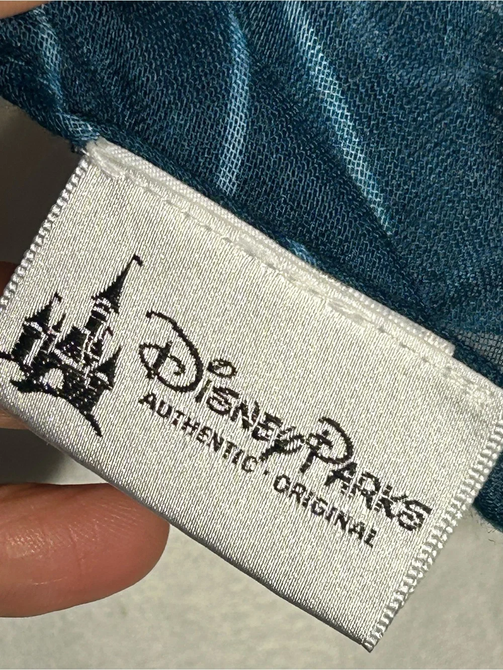 Disney parks lightweight Teal and‎ tinkerbell Print Scarf